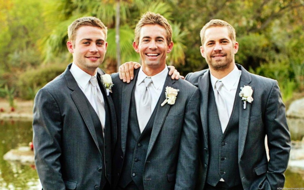 Cody, Caleb y Paul Walker. Rápido y Furioso 7